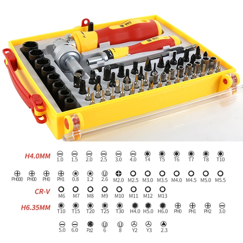 Wholesale 62 in 1 Dual drive Screwdriver Set for Mobile Phones Tablets Game Pad and Laptop