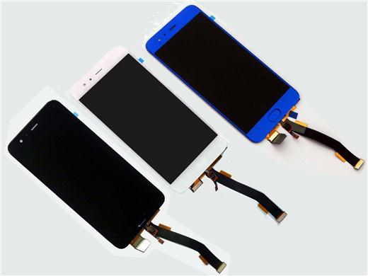 Best quality LCD Touch Screen Assembly with OEM Outter glass and fingerprint flex for mi 6