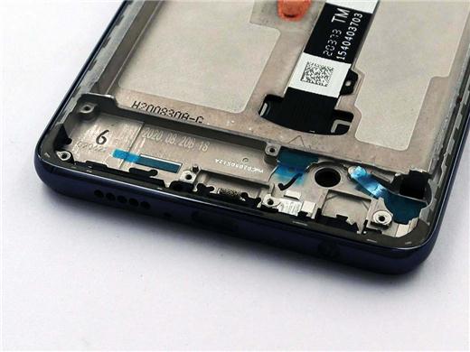 Best quality LCD Touch screen assembly with frame for POCO X3 NFC- Black & Blue_3