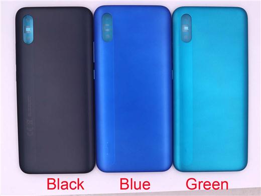 Best quality Battery Cover with side button for Redmi 9A-Black&Blue&Green