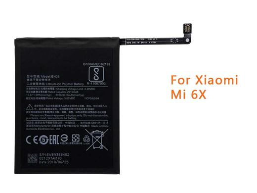 Best electric core BN36 2910mAh Built-in Battery For Xiaomi Mi 6X (only Deliver to some countries)